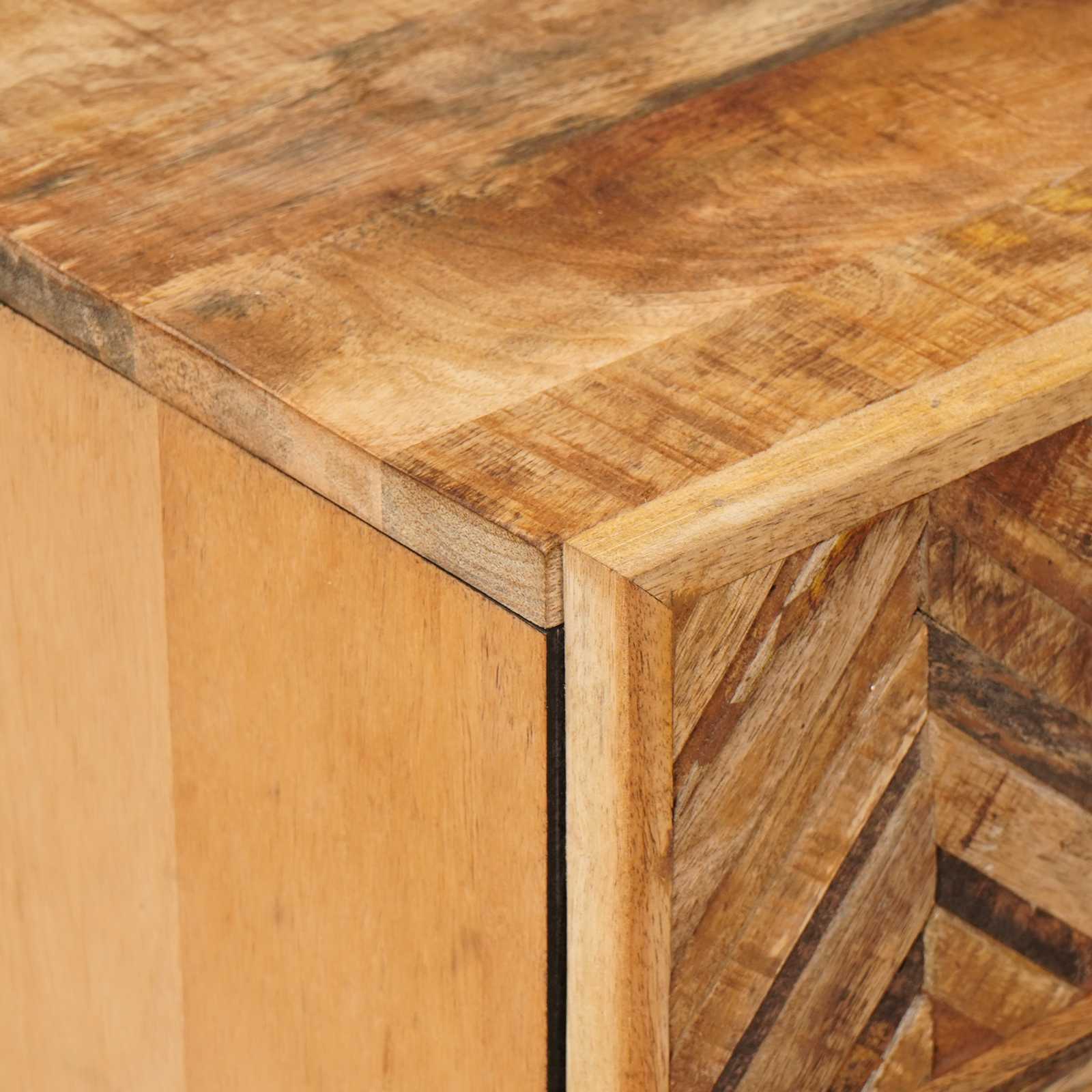 Table de chevet Marron 50 x 33 x 60 cm Bois de mangue massif - XIOS