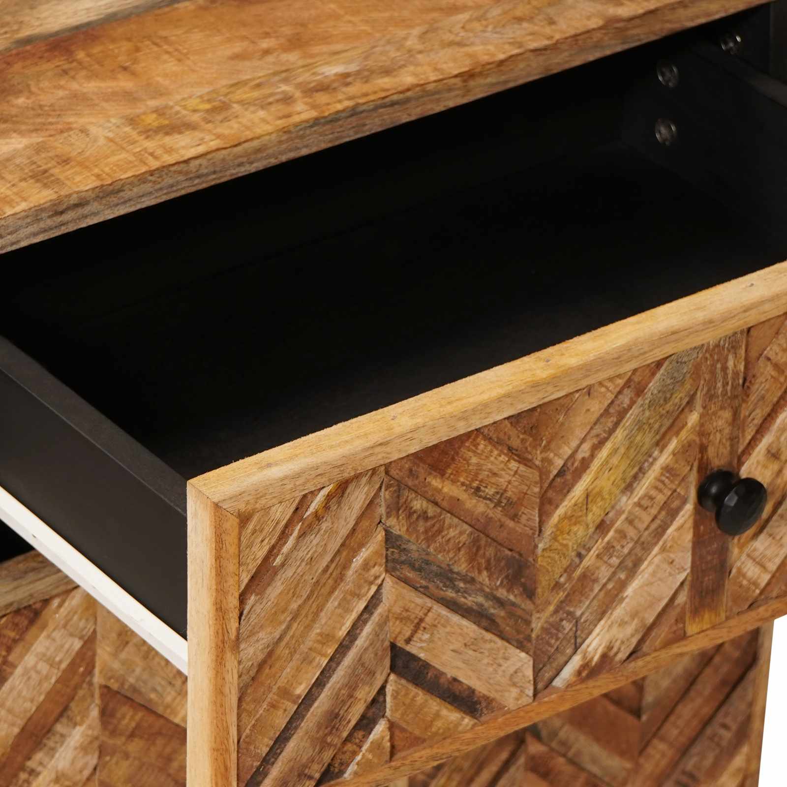 Table de chevet Marron 50 x 33 x 60 cm Bois de mangue massif - XIOS