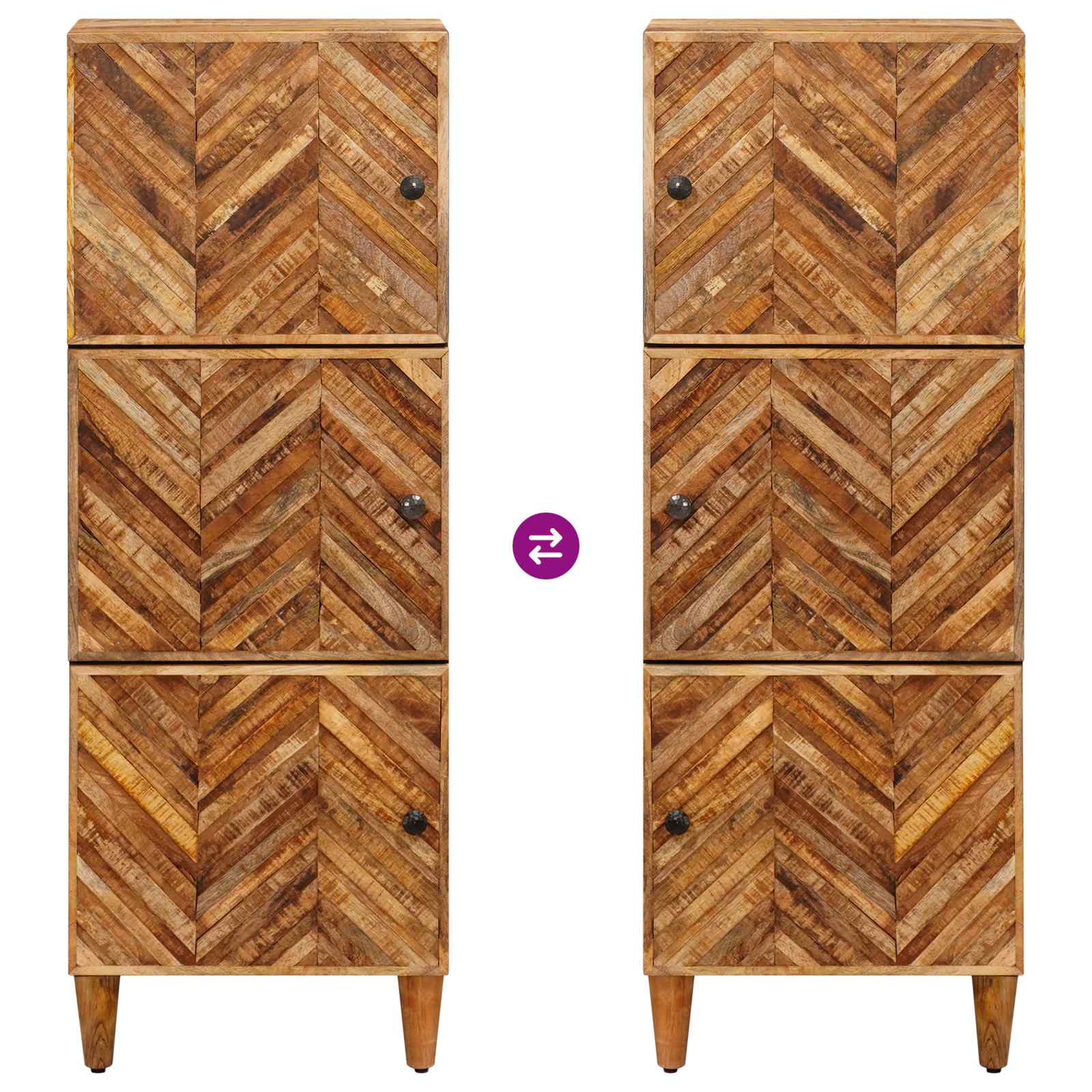 Armoires de rangement Marron 40 x 33,5 x 110 cm