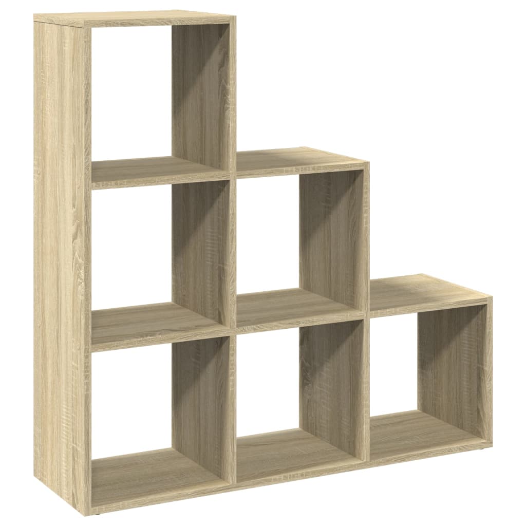 Étagère séparatrice de pièce 3 niveaux chêne sonoma 99x29x99 cm - XIOS