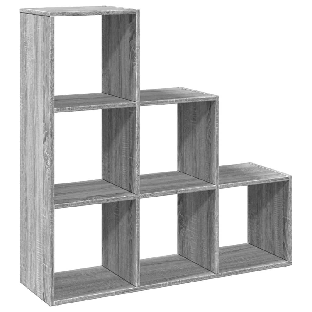 Étagère séparatrice de pièce à 3 niveaux sonoma gris 99x29x99cm - XIOS