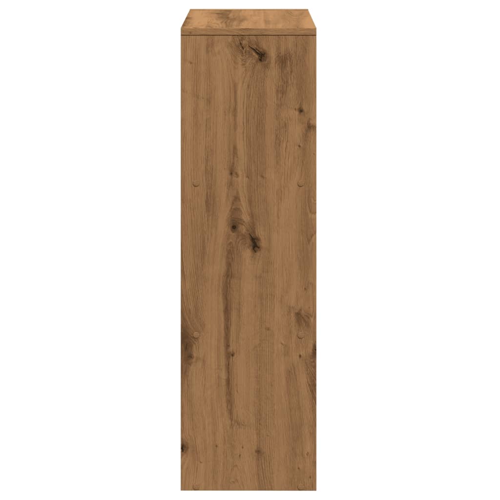 Étagère séparatrice de pièce à 3 niveaux chêne artisanal - XIOS