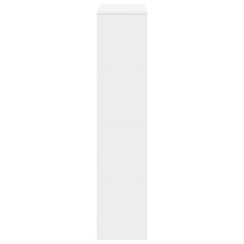 Étagère séparatrice de pièce à 4 niveaux blanc 131,5x29x131,5cm - XIOS