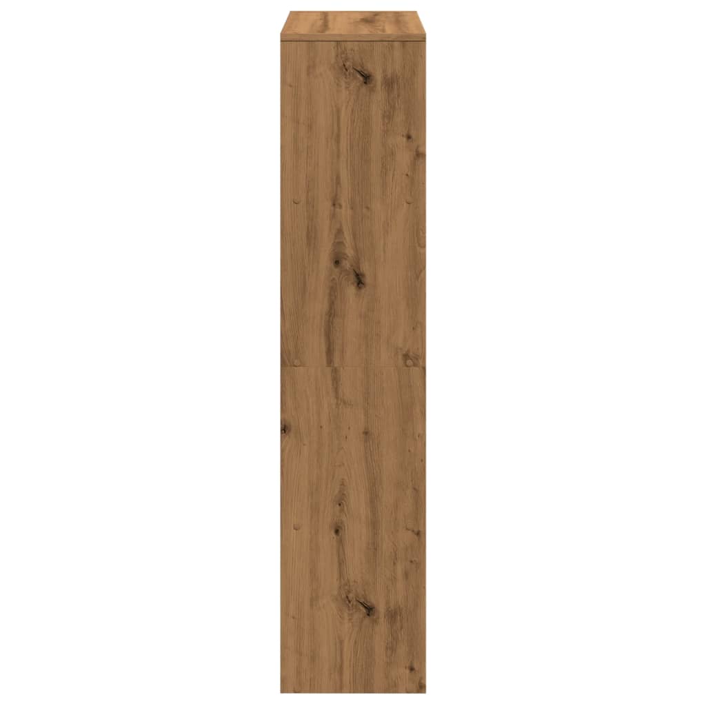 Étagère séparatrice de pièce à 4 niveaux chêne artisanal - XIOS