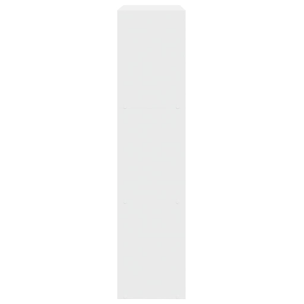 Étagère séparatrice de pièce à 3 niveaux blanc 123x29x123 cm