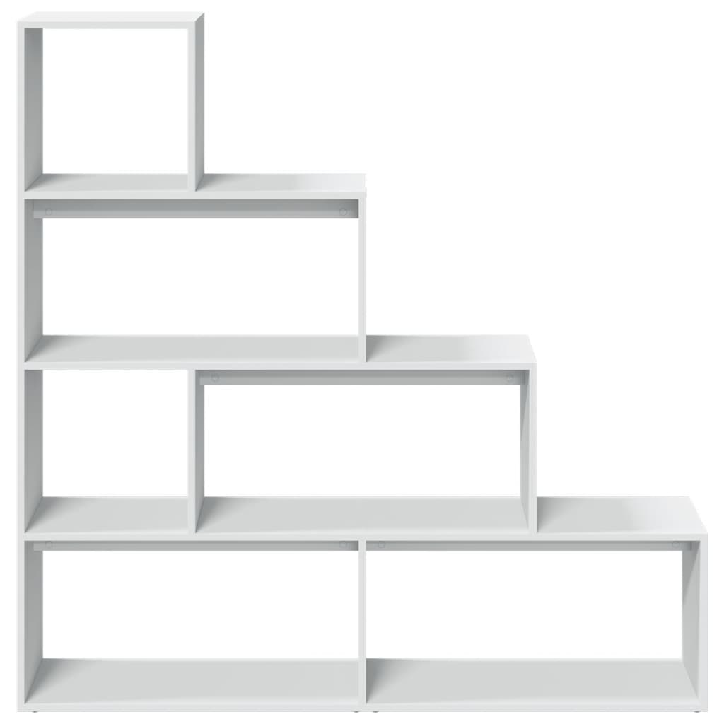 Étagère séparatrice de pièce à 4 niveaux blanc 143,5x29x143,5cm - XIOS