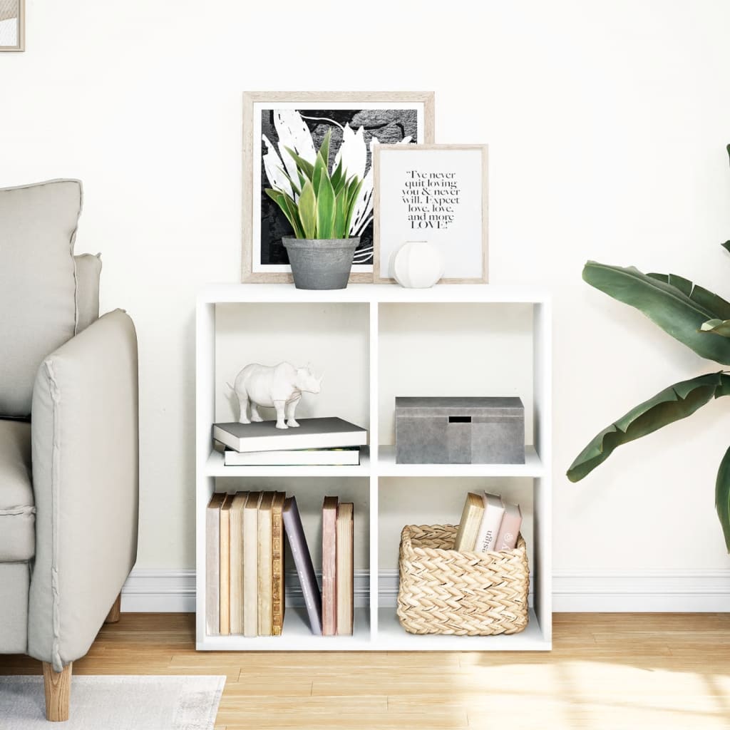 Étagère séparatrice de pièce blanc 69,5x29x69,5 cm - XIOS