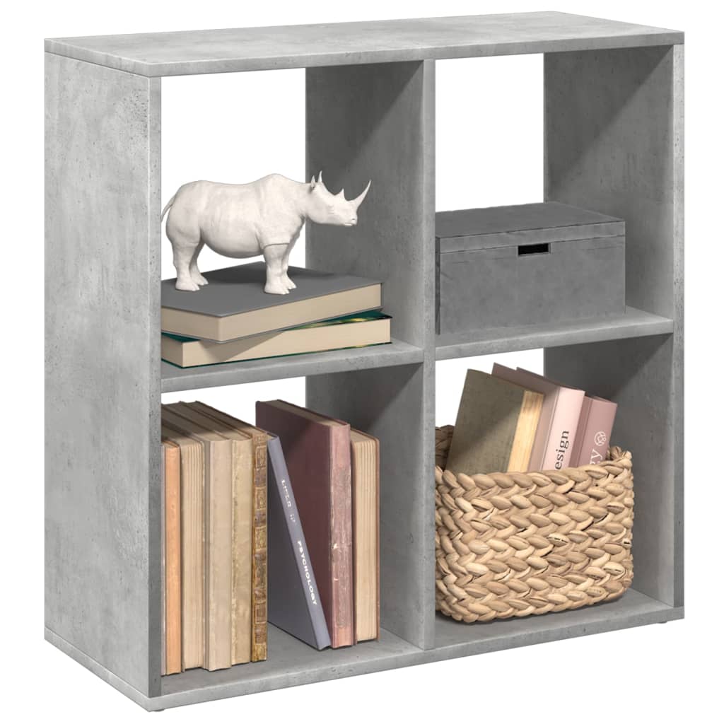 Étagère séparatrice de pièce gris béton 69,5x29x69,5 cm - XIOS