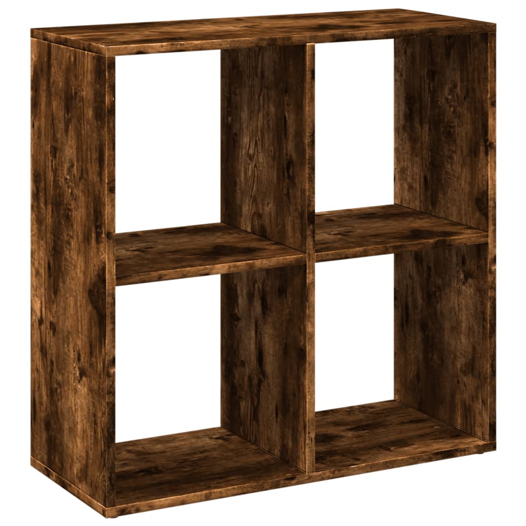 Étagère séparatrice de pièce chêne fumé 69,5x29x69,5 cm - XIOS