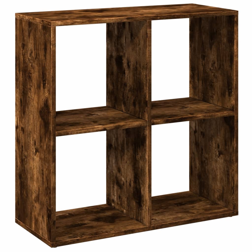 Étagère séparatrice de pièce chêne fumé 69,5x29x69,5 cm - XIOS