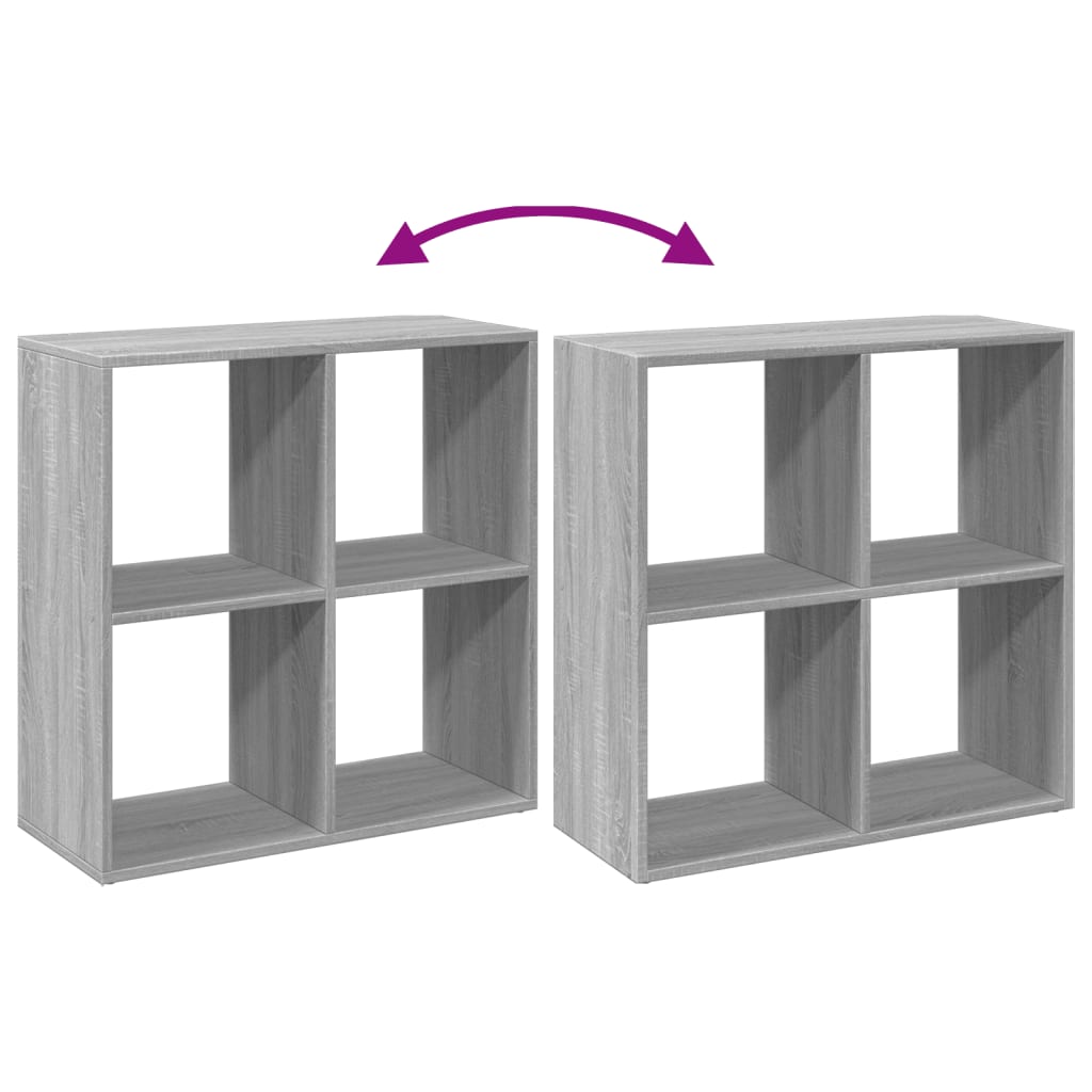 Étagère séparatrice de pièce sonoma gris 69,5x29x69,5 cm - XIOS