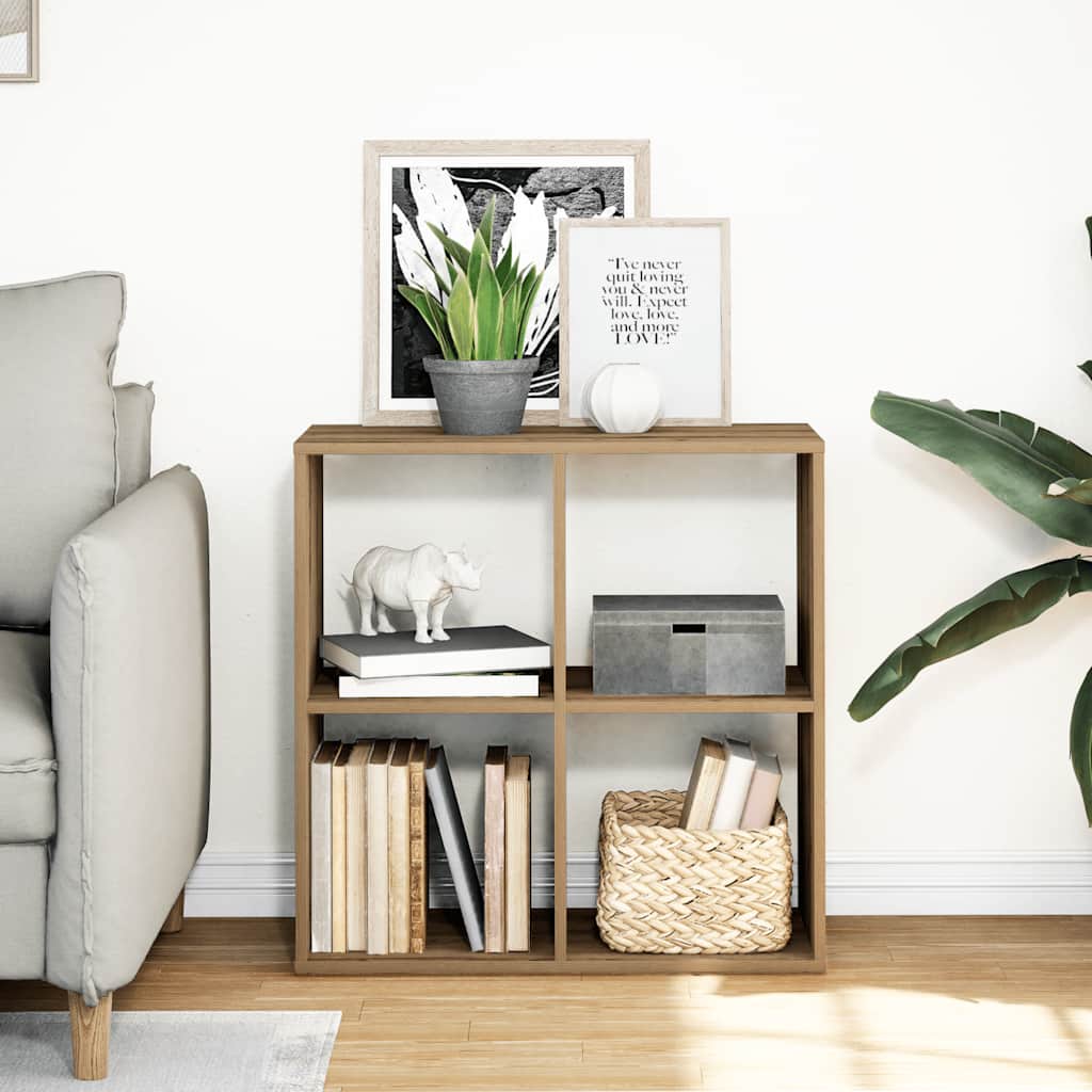 Étagère séparatrice de pièce chêne artisanal 69,5x29x69,5 cm - XIOS