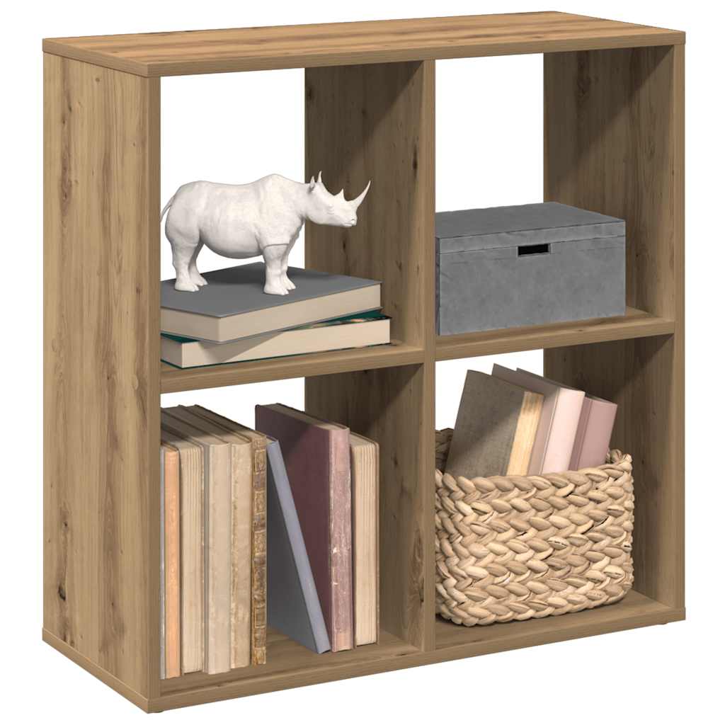 Étagère séparatrice de pièce chêne artisanal 69,5x29x69,5 cm - XIOS
