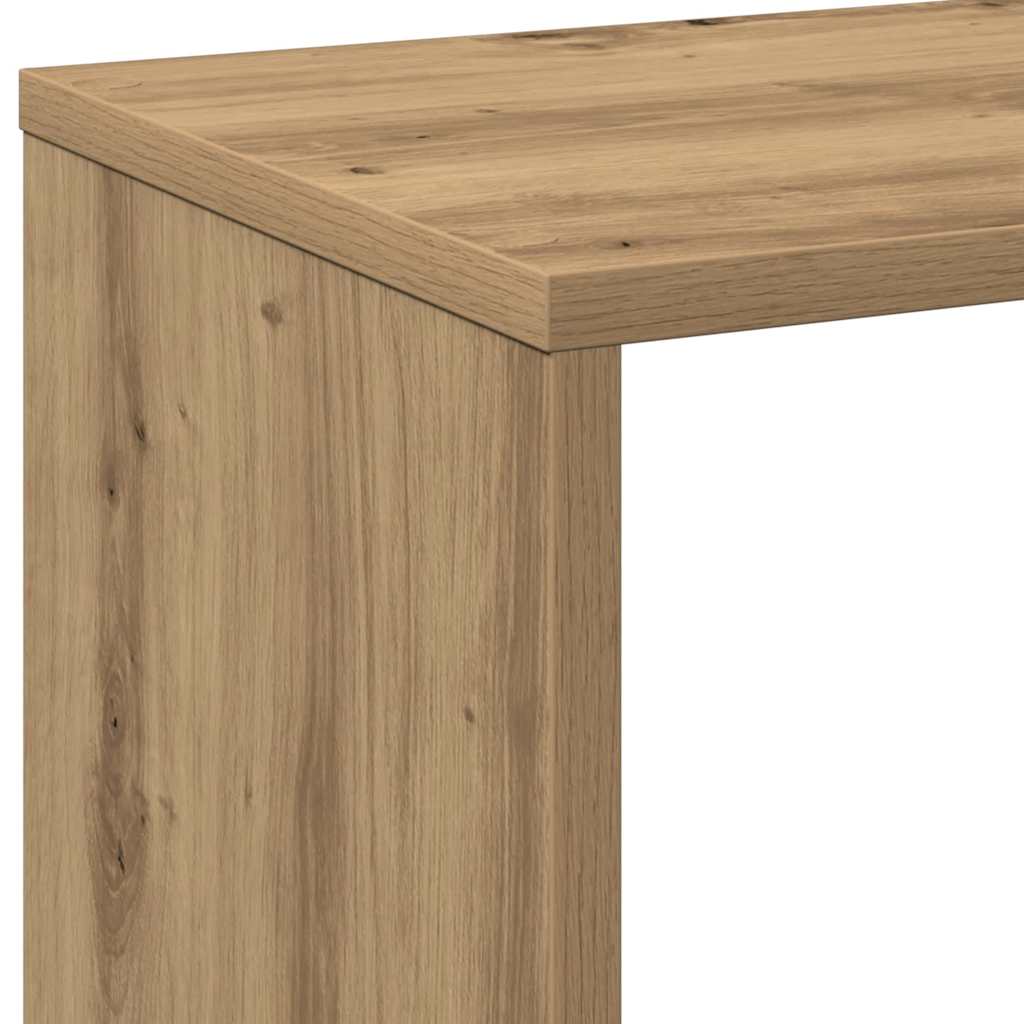 Étagère séparatrice de pièce chêne artisanal 69,5x29x69,5 cm - XIOS