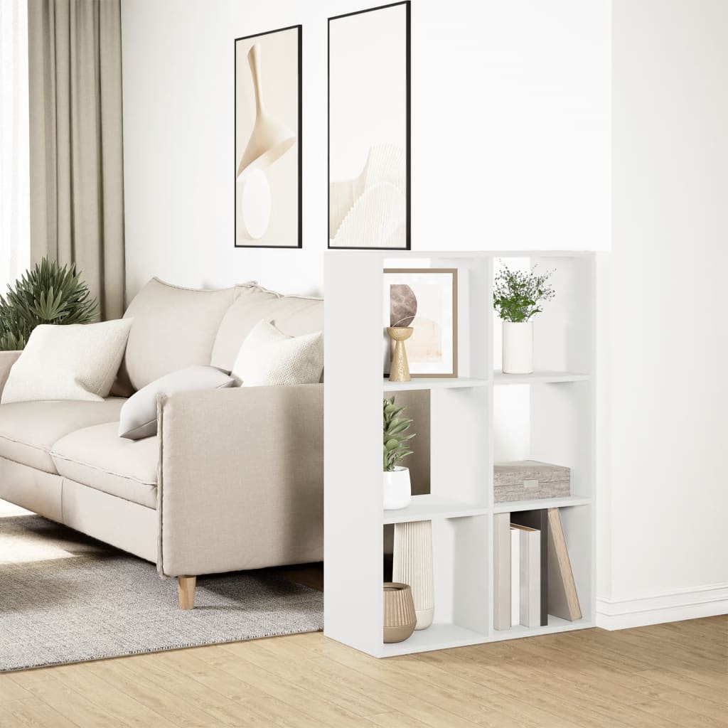 Étagère séparatrice de pièce blanc 69,5x29x103,5 cm - XIOS