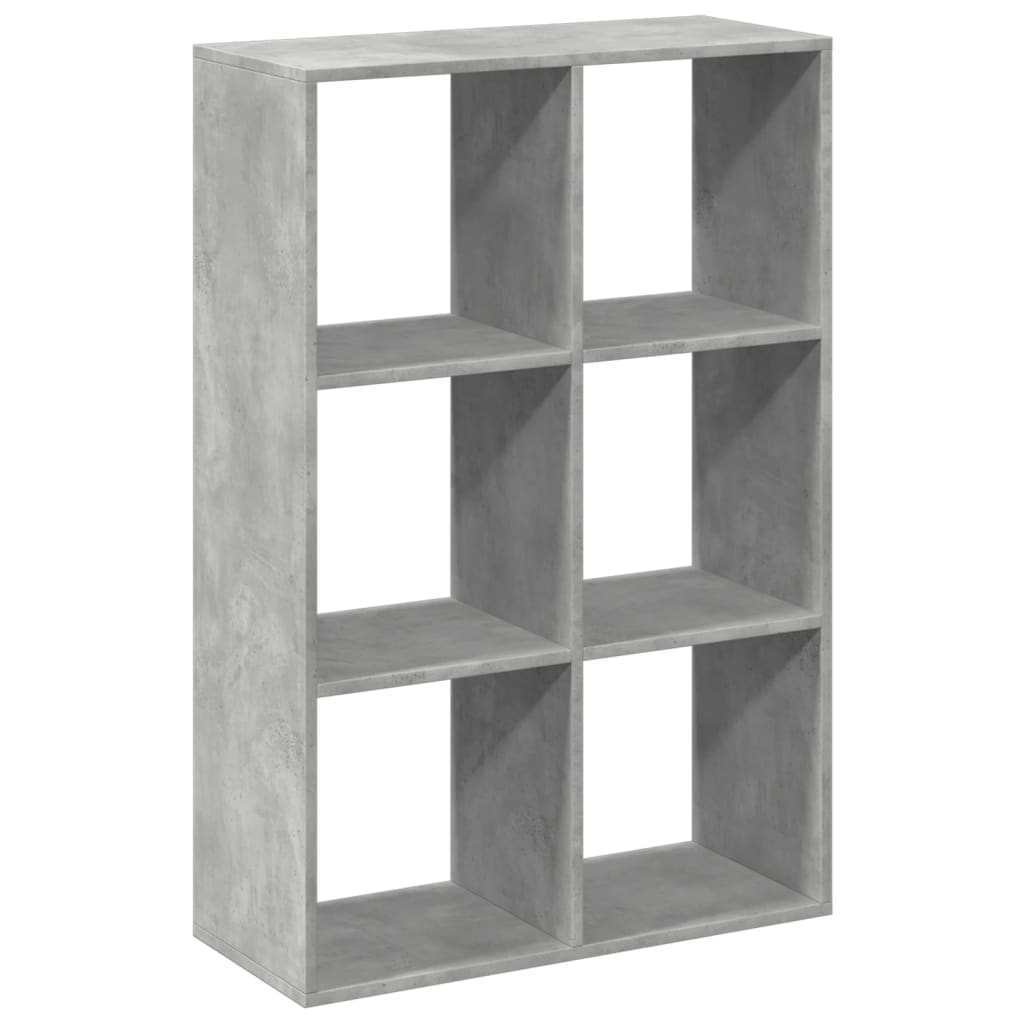 Étagère séparatrice de pièce gris béton 69,5x29x103,5 cm - XIOS