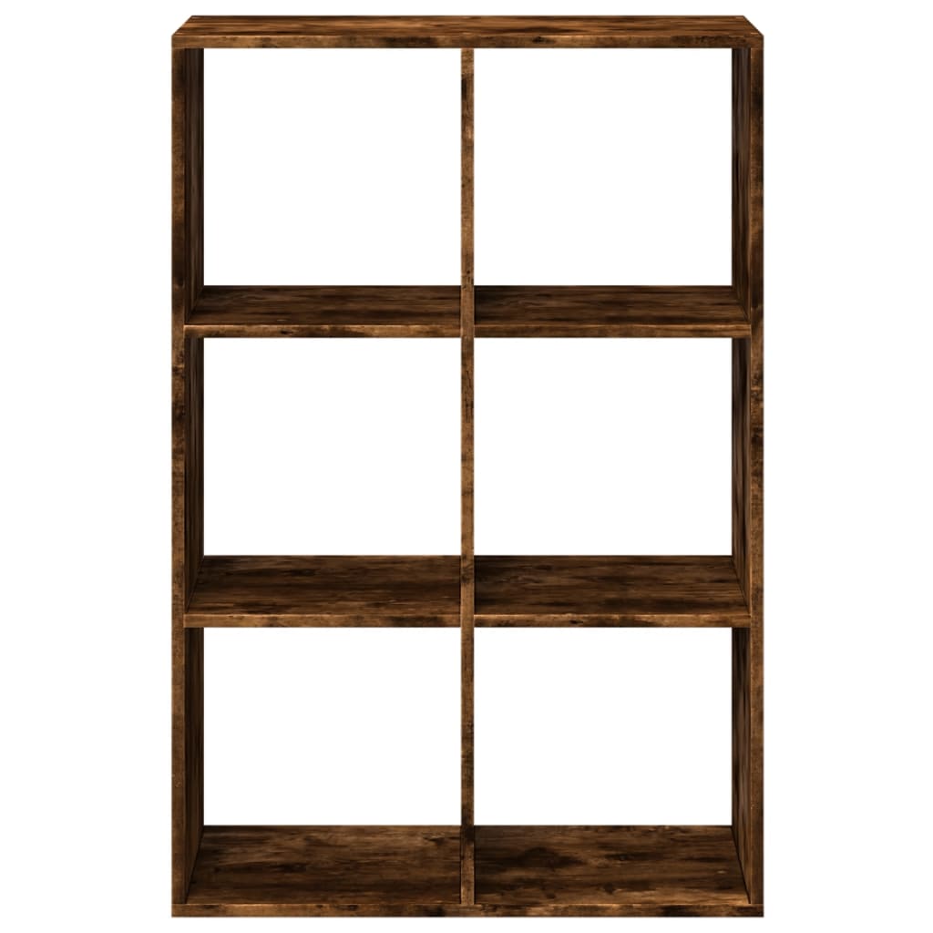 Étagère séparatrice de pièce chêne fumé 69,5x29x103,5 cm - XIOS