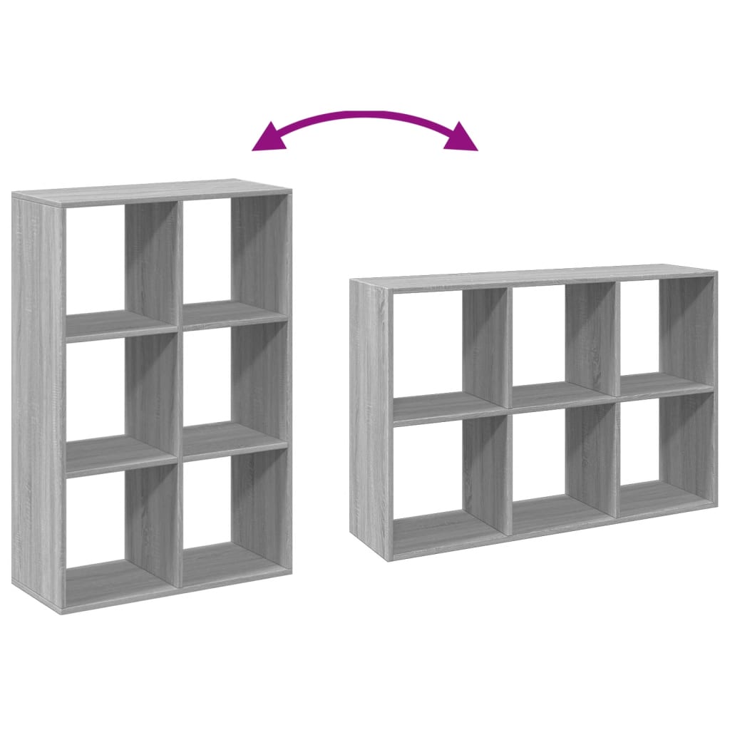 Étagère séparatrice de pièce sonoma gris 69,5x29x103,5 cm - XIOS