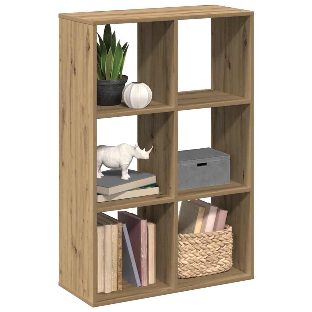 Étagère séparatrice de pièce chêne artisanal 69,5x29x103,5 cm - XIOS