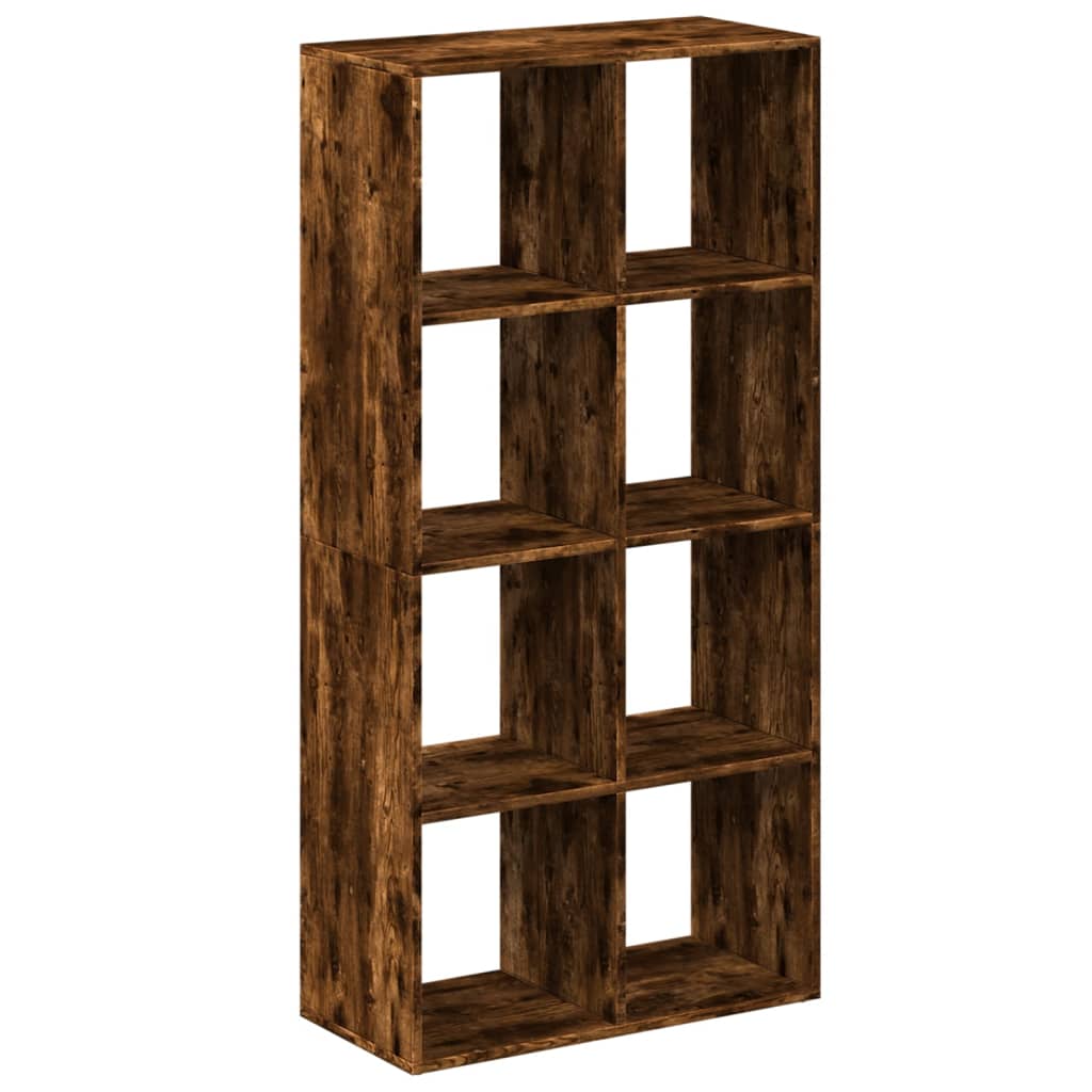 Étagère séparatrice de pièce chêne fumé 69,5x29x137,5 cm - XIOS