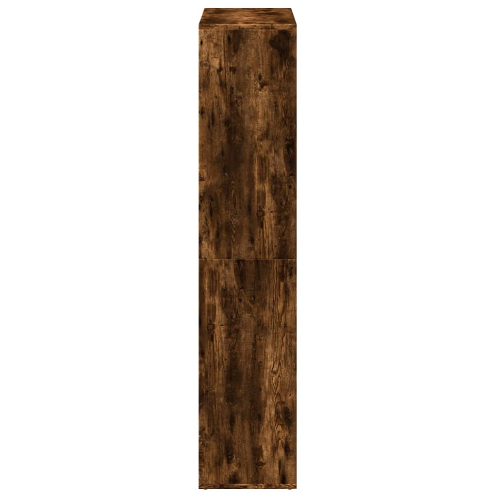 Étagère séparatrice de pièce chêne fumé 69,5x29x137,5 cm - XIOS