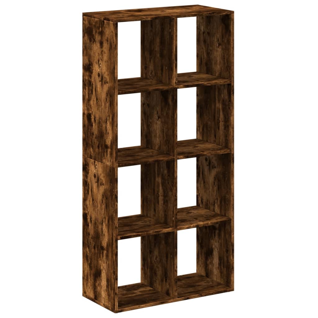 Étagère séparatrice de pièce chêne fumé 69,5x29x137,5 cm - XIOS