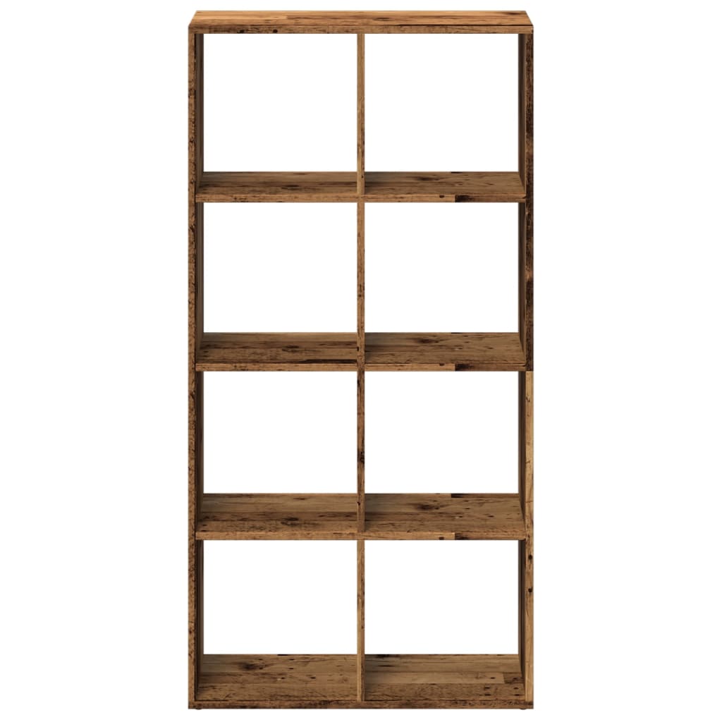 Étagère séparatrice de pièce vieux bois 69,5x29x137,5 cm - XIOS