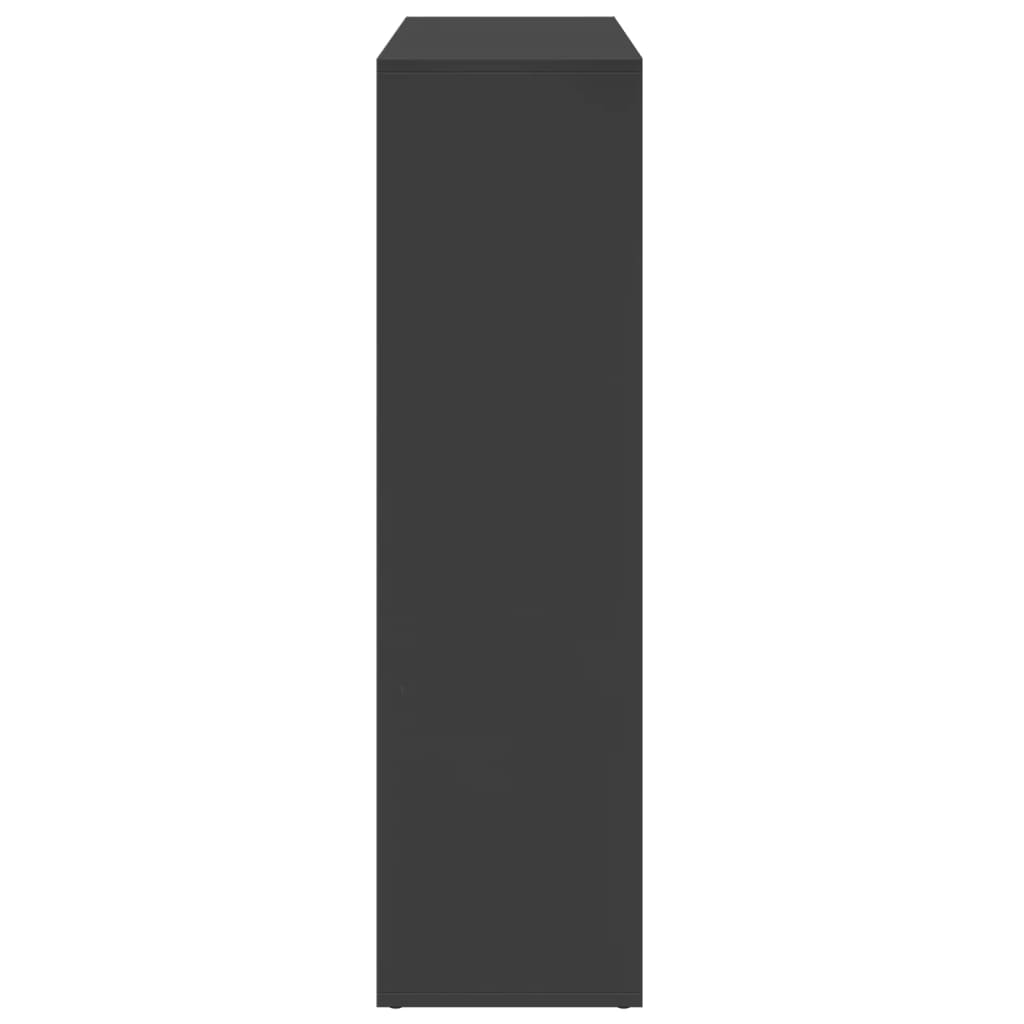 Étagère séparatrice de pièce noir 102x29x103,5 cm - XIOS