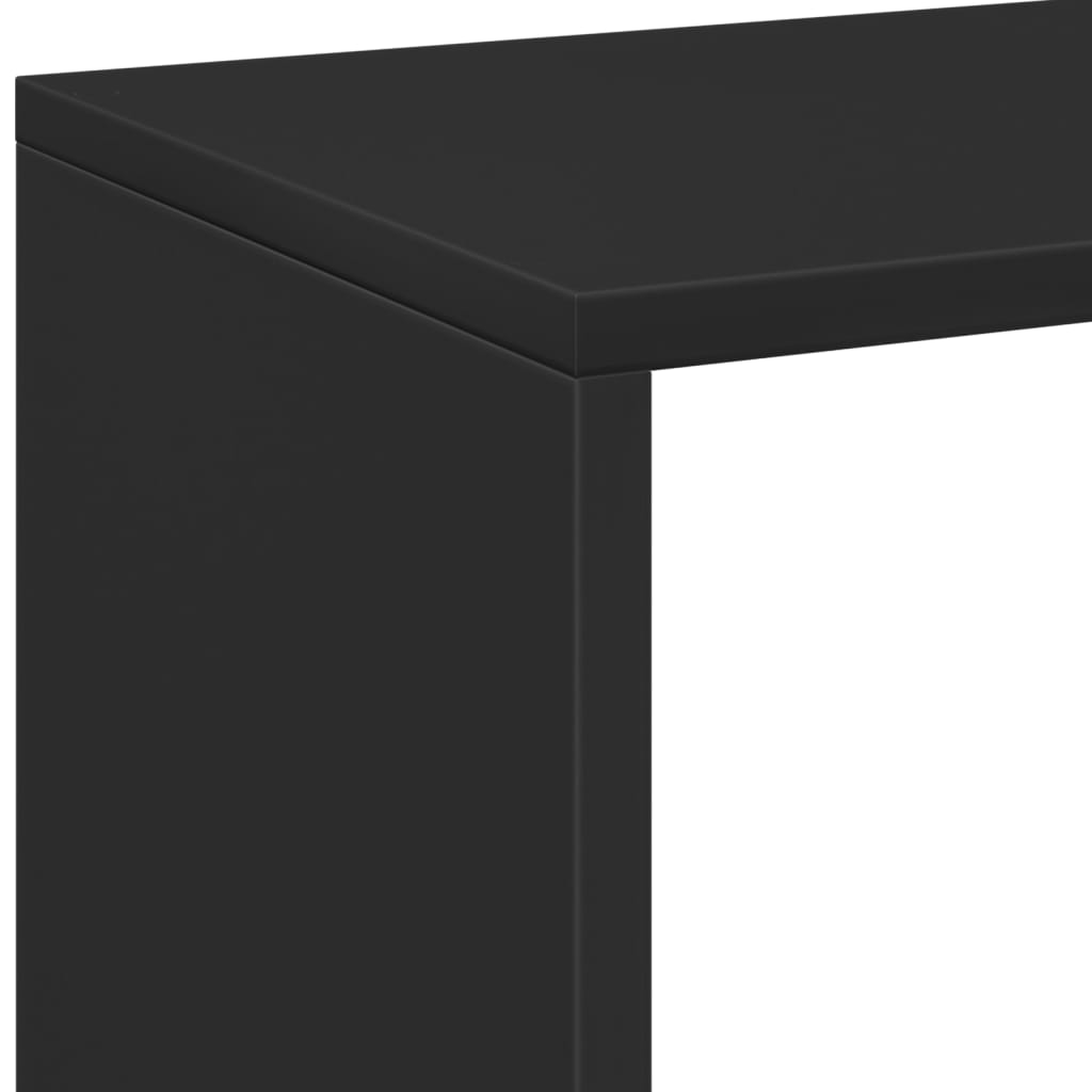 Étagère séparatrice de pièce noir 102x29x103,5 cm - XIOS