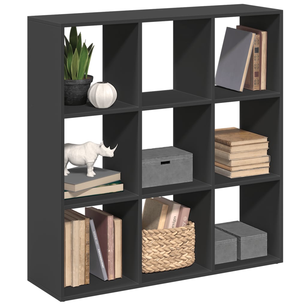 Étagère séparatrice de pièce noir 102x29x103,5 cm - XIOS