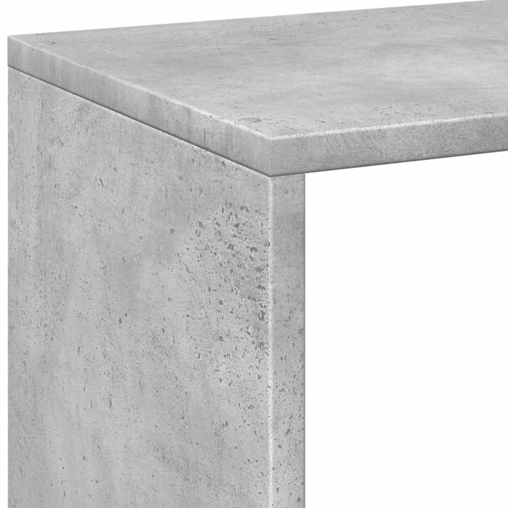 Étagère séparatrice de pièce gris béton 102x29x103,5 cm - XIOS