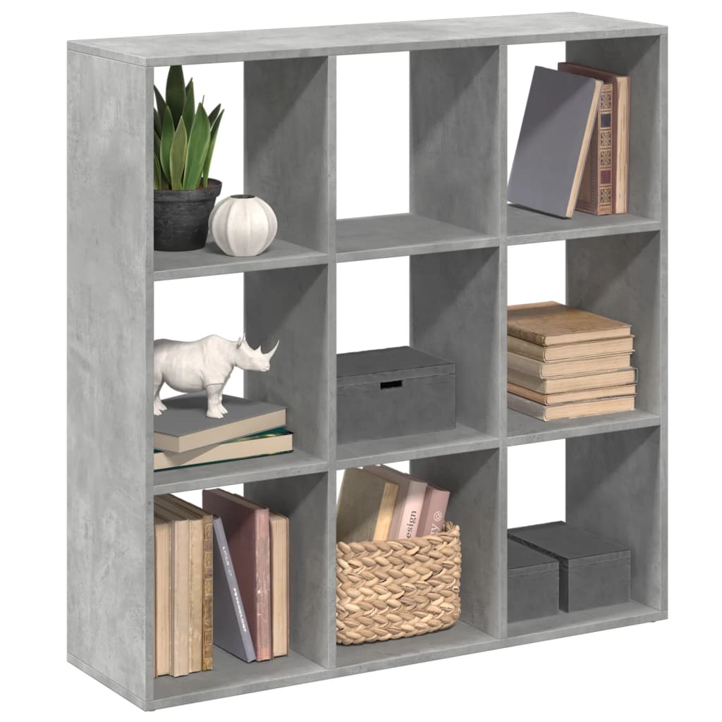 Étagère séparatrice de pièce gris béton 102x29x103,5 cm - XIOS