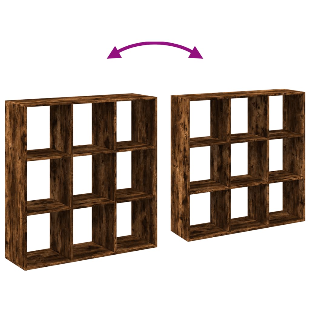 Étagère séparatrice de pièce chêne fumé 102x29x103,5 cm - XIOS