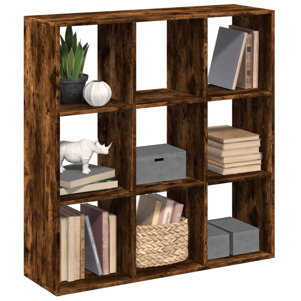Étagère séparatrice de pièce chêne fumé 102x29x103,5 cm - XIOS