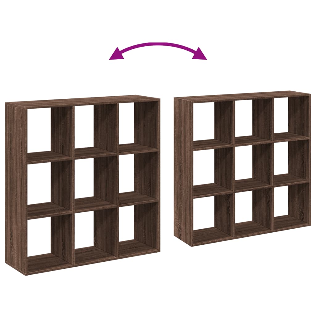 Étagère séparatrice de pièce chêne marron 102x29x103,5 cm - XIOS