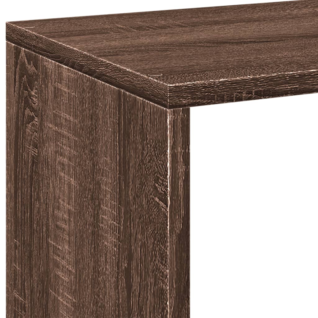 Étagère séparatrice de pièce chêne marron 102x29x103,5 cm - XIOS
