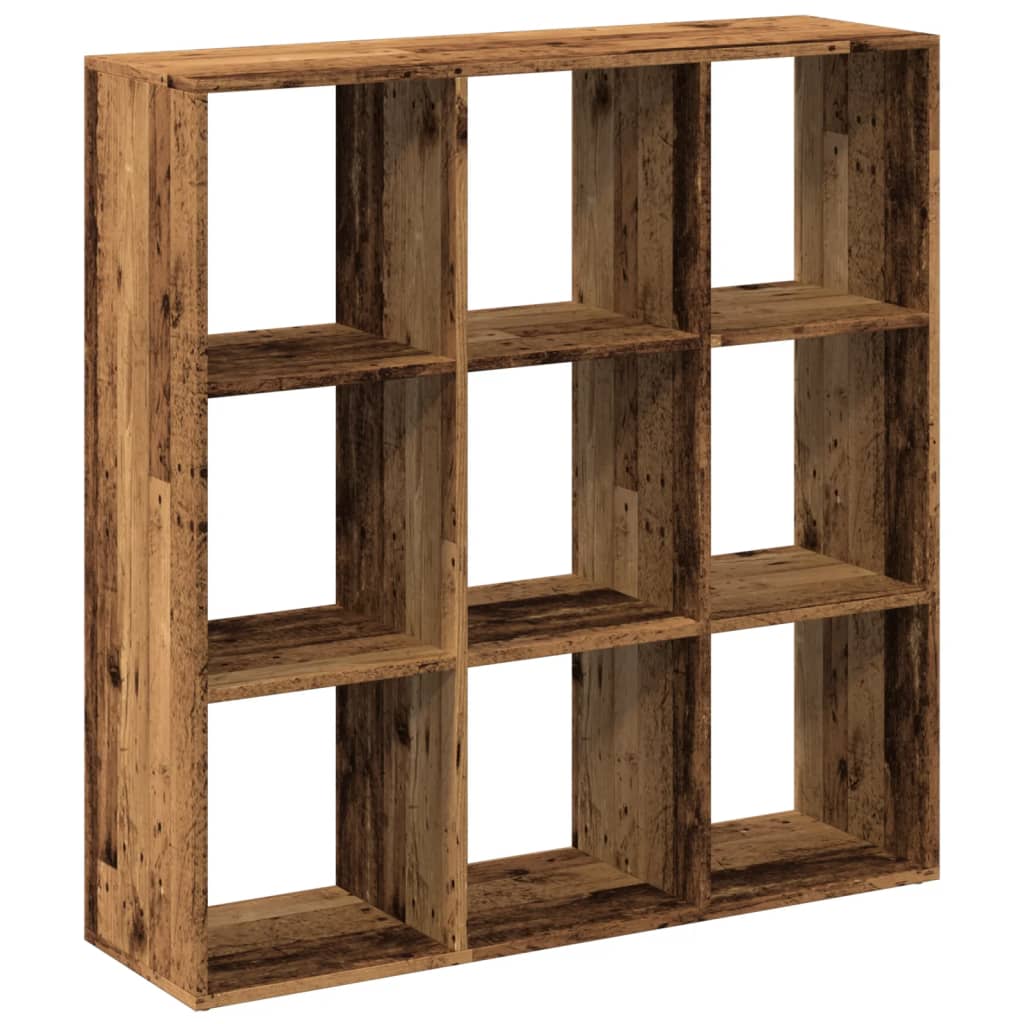 Étagère séparatrice de pièce vieux bois 102x29x103,5 cm - XIOS