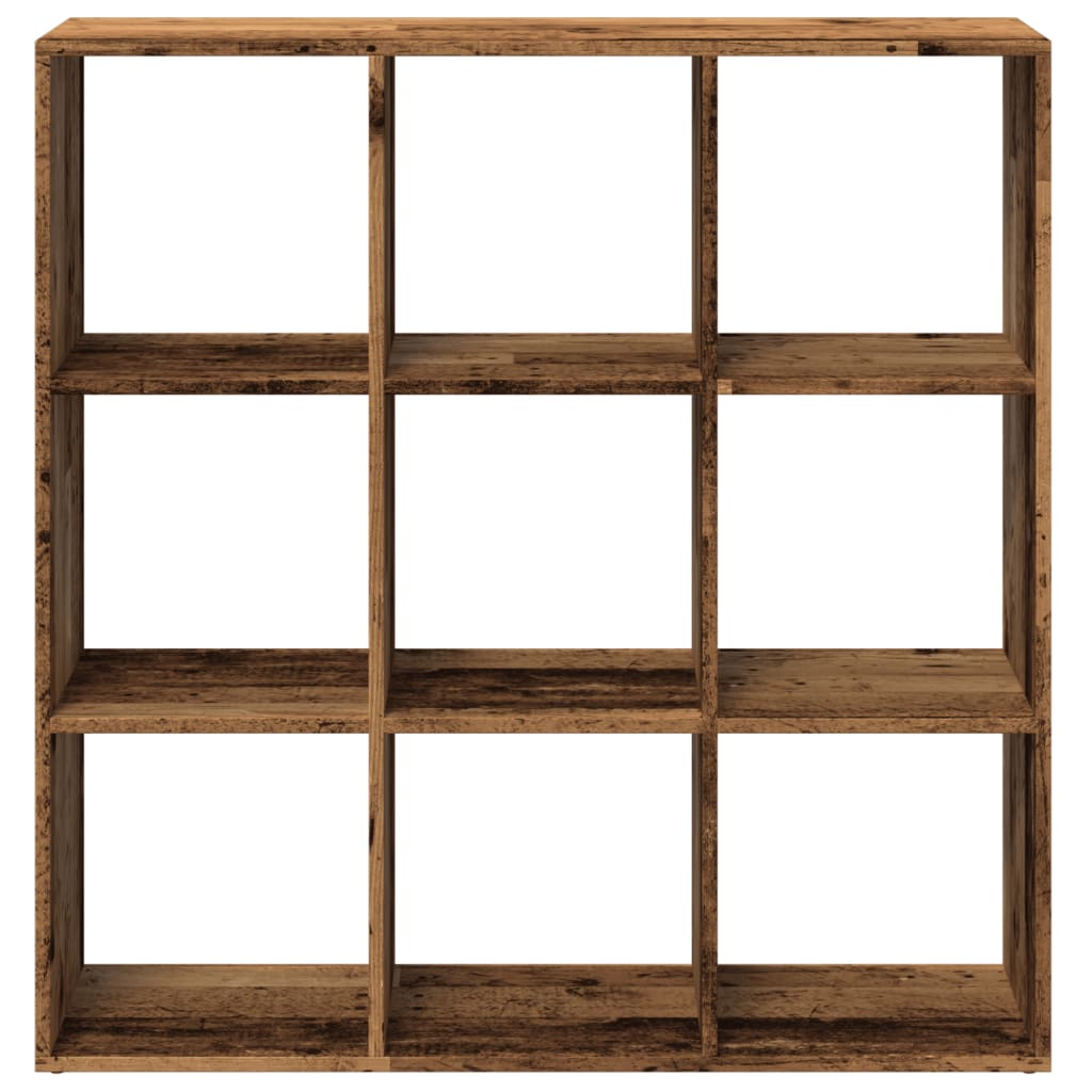 Étagère séparatrice de pièce vieux bois 102x29x103,5 cm - XIOS