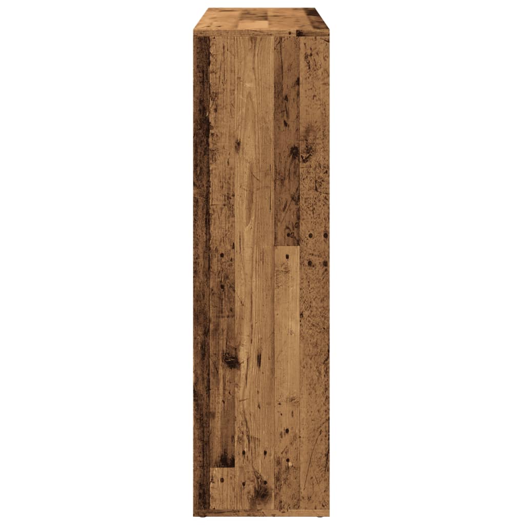 Étagère séparatrice de pièce vieux bois 102x29x103,5 cm - XIOS