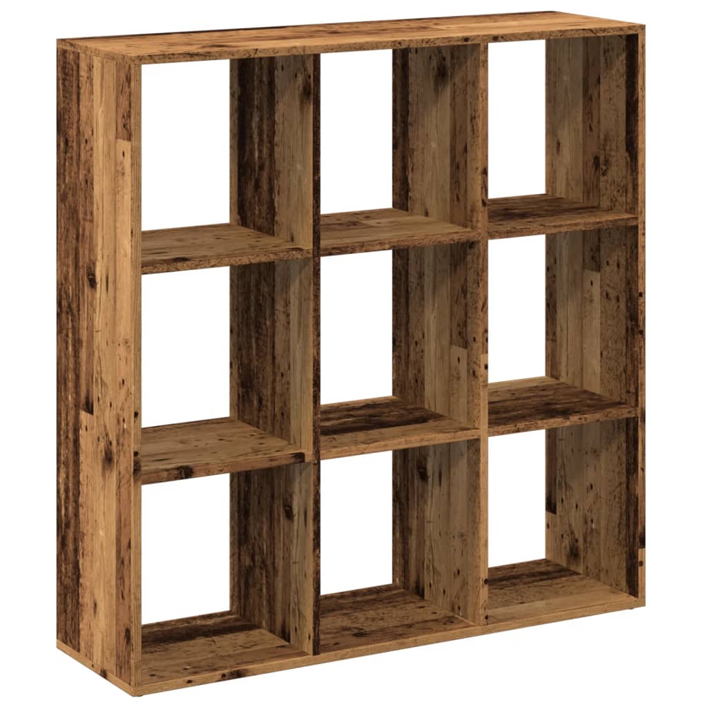 Étagère séparatrice de pièce vieux bois 102x29x103,5 cm - XIOS