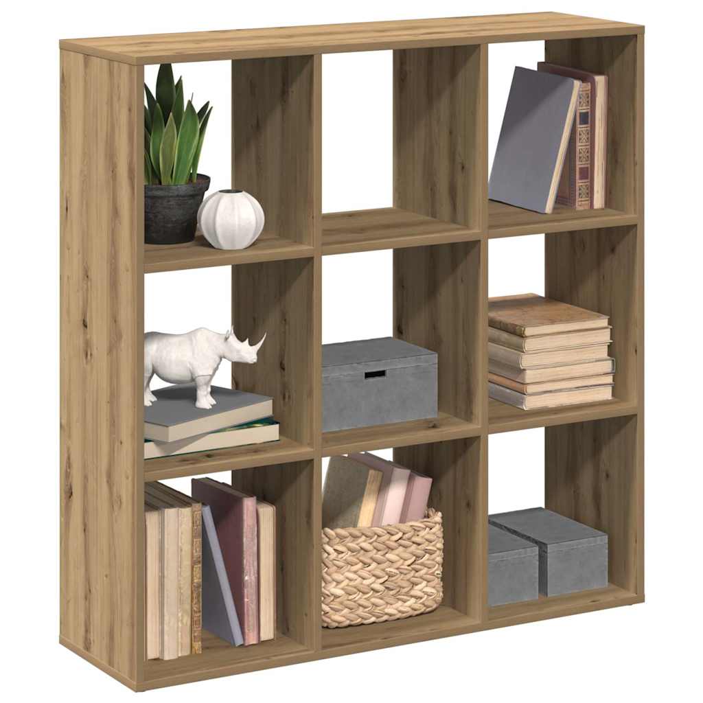 Étagère séparatrice de pièce chêne artisanal 102x29x103,5 cm - XIOS