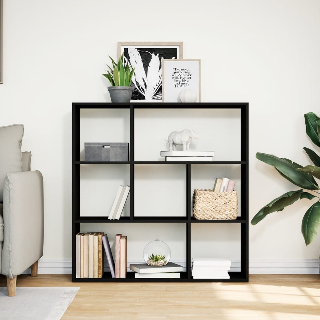 Étagère séparatrice de pièce noir 102x29x103,5 cm - XIOS