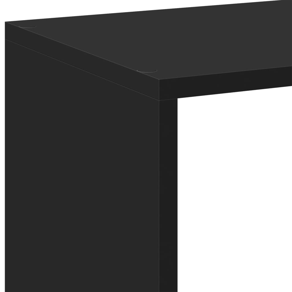 Étagère séparatrice de pièce noir 102x29x103,5 cm - XIOS