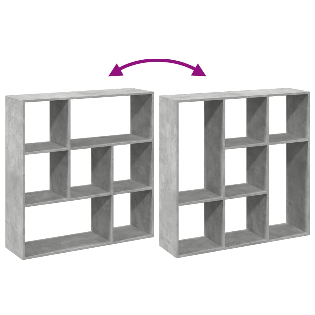 Étagère séparatrice de pièce gris béton 102x29x103,5 cm - XIOS