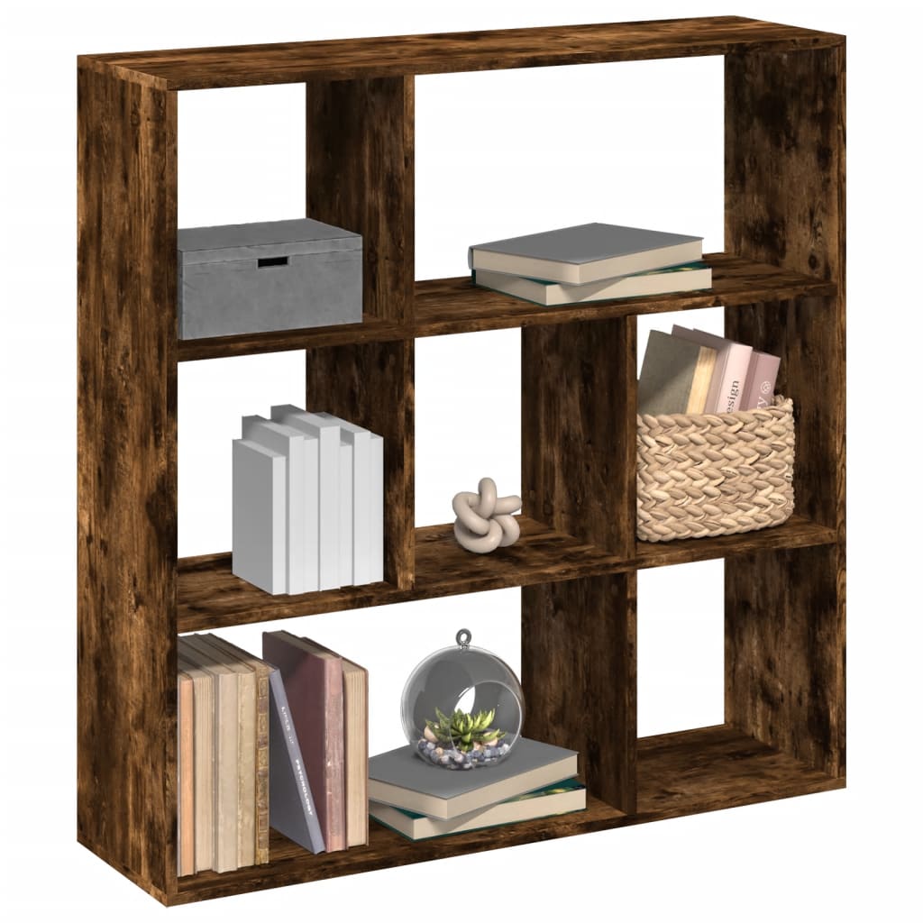 Étagère séparatrice de pièce chêne fumé 102x29x103,5 cm - XIOS