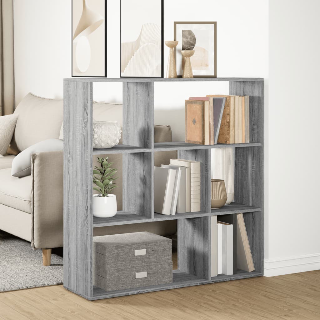 Étagère séparatrice de pièce sonoma gris 102x29x103,5 cm - XIOS