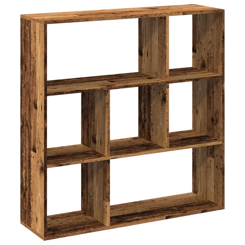 Étagère séparatrice de pièce vieux bois 102x29x103,5 cm - XIOS