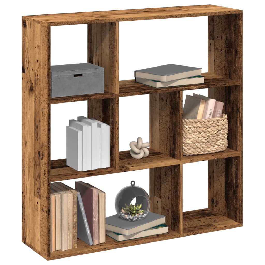 Étagère séparatrice de pièce vieux bois 102x29x103,5 cm - XIOS