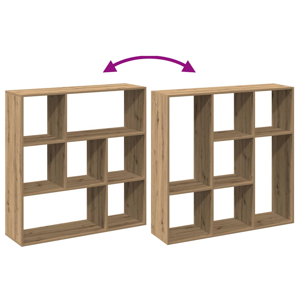 Étagère séparatrice de pièce chêne artisanal 102x29x103,5 cm