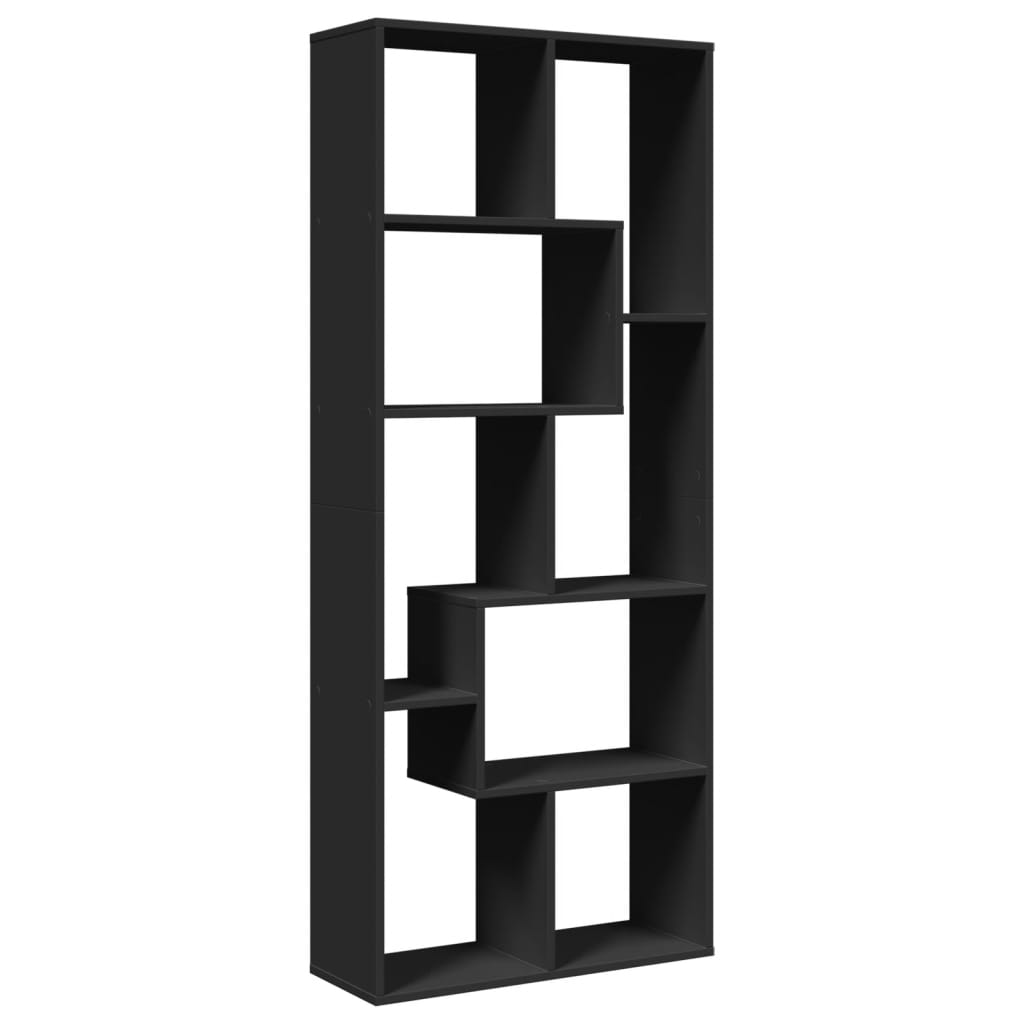 Étagère séparatrice de pièce noir 67x25x161,5 cm - XIOS